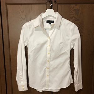 Banana Republic White Dress Shirt Blouse